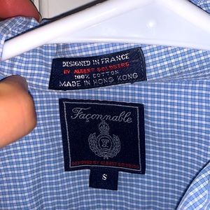 Faconnable Blue Button down!